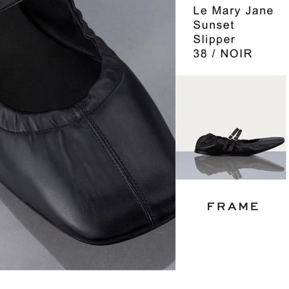 Frame Black Leather Modern MaryJane - Picture 2 of 10